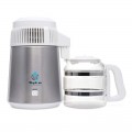 destilador de agua Megahome acero quirúrgico 316 color blanco con jarra de vidrio de borosilicato