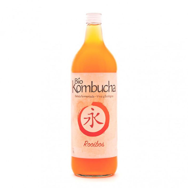 Botella de vidrio de Bio kombucha Rooibos de 1 litro