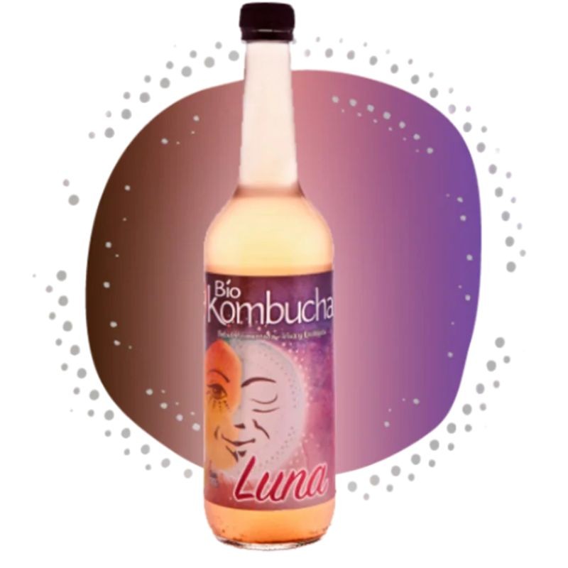 Botella Bio Kombucha Luna en vidrio, sin pasteurizar de 700 ml