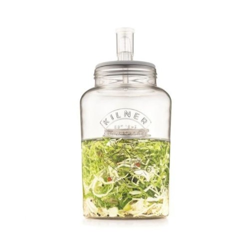 Set de tarro de vidrio para fermentar vegetales de Kilner de 5 litros