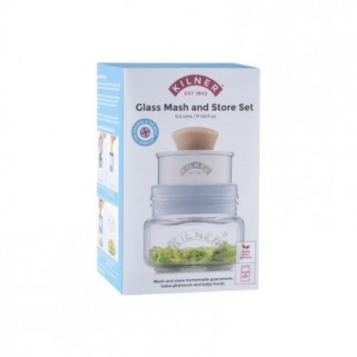 Packaging del Set Mash & Store guacamole Kilner