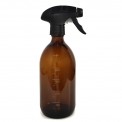 Botella de vidrio medidora ámbar con pulverizador 500ml Flauby