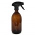 Botella de vidrio medidora ámbar con pulverizador 500ml Flauby