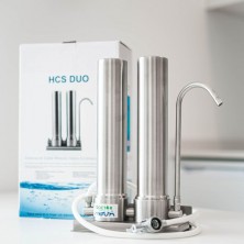 filtro de agua sobre encimera HCS DUO Anti Nitratos Doctor Agua de acero inoxidable