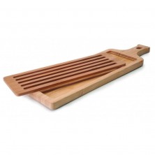Tabla de cortar pan bambú Lacor con orificio para colgar