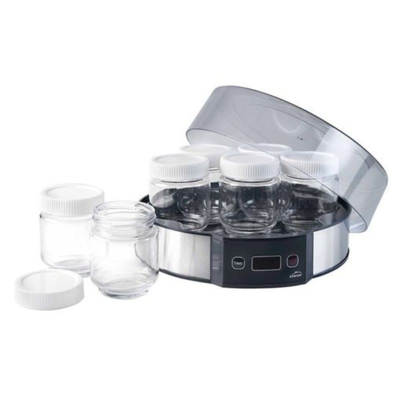Yogurtera redonda con 7 vasos de cristal Multi de Lacor