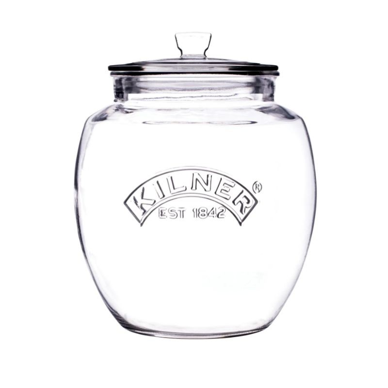 Tarro de vidrio Push Top 2 litros Kilner con tapa