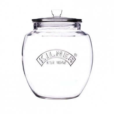 Tarro de vidrio Push Top 2 litros Kilner con tapa
