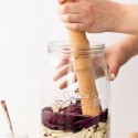 Fermentando col con el Mortero fermentación Kilner