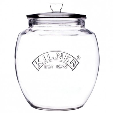 Tarro de vidrio Push Top con tapa de 4 litros de la casa Kilner