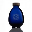 Botella de vidrio Egg of Life mandala OM Vitbot con tapón de rosca de madera