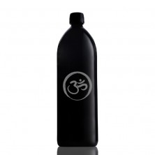 Botella de agua 1 litro con el símbolo OM grabado Miron Violet Glass