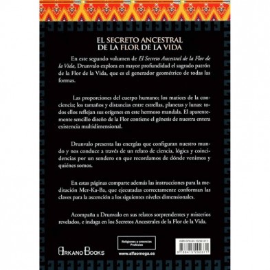 contraportada El secreto ancestral de la Flor de la Vida Volumen I Drunvalo Melchizedek