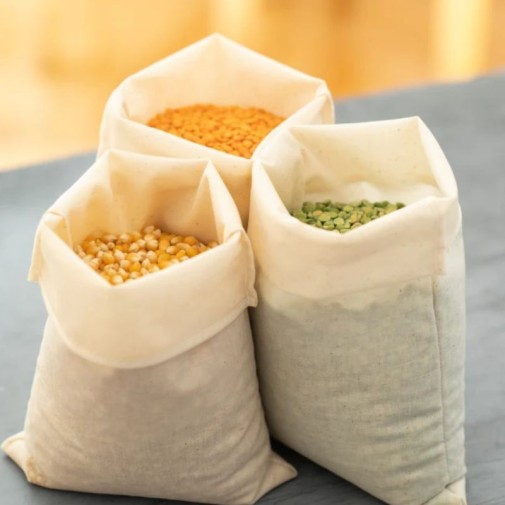 Bolsa de tela a granel Food Huggers exterior algodón para comprar a granel y conservar legumbres en la despensa
