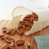 Bolsa de tela a granel Food Huggers exterior algodón e interior recubrimiento de silicona platino con nueces pecanas
