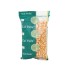 Bolsa de granos de palomitas de maíz Cal Valls con una parte transparente que muestra el contenido.