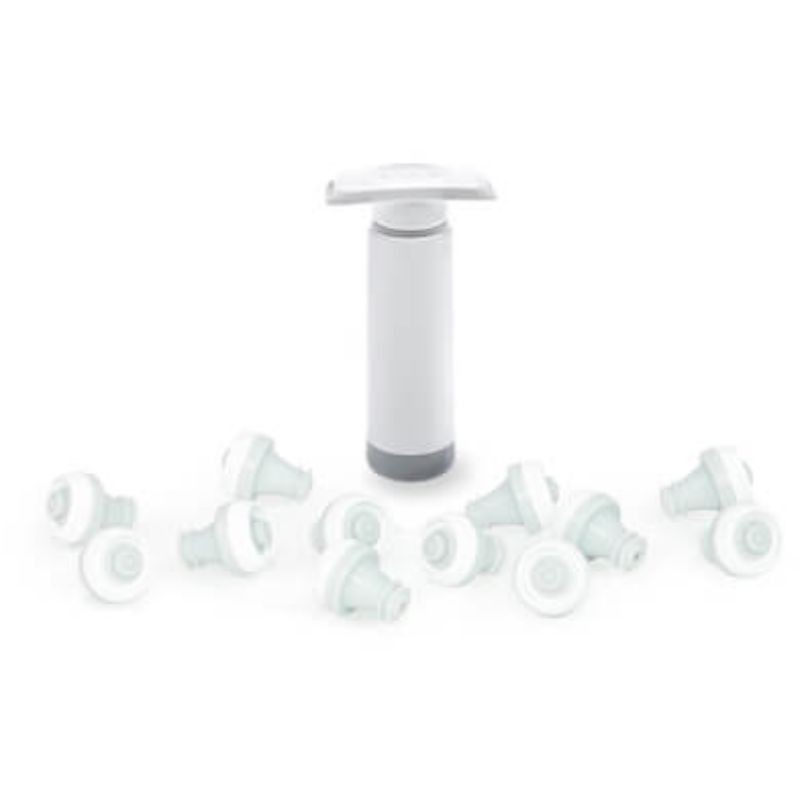 Pack de Tapones de vino al vacío Gastro Status: 12 unidades más bomba manual Pack de Tapones de vino al vacío Gastro Status: 12 unidades más bomba manual