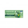 Packaging de cartón reciclado de los Protectores Diarios Ultrafino Salvaslip Natracare en colores verdes