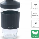 Materiales seguros certificados libre de BPA para el Vaso borosilicato SERVE & GO Lacor 450 ml