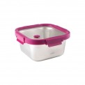 Recipiente Inox 18/10 cuadrado con tapa de vidrio 1500 ml ETERN Lacor