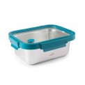 Recipiente Inox 18/10 rectangular con tapa de vidrio 1200 ml ETERN Lacor