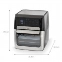 Innovadora freidora de aire digital con pantalla táctil y display de temperatura para una cocina saludable.