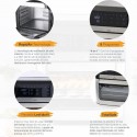 Freidora de aire Lacor dAirePro con tecnología RapidAir y 9 programas preestablecidos.