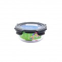 Recipiente vidrio redondo con tapa de vidrio 500 ml Biodora