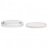 Dos tapas, una de vidrio de borosilicato y otra de PP DEL Tarro de vidrio de borosilicato Trendglas Jena