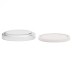Dos tapas, una de vidrio de borosilicato y otra de PP DEL Tarro de vidrio de borosilicato Trendglas Jena