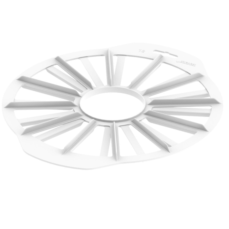 Marcador de tartas en porciones Biodora de color blanco