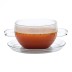 Bowl DUO para sopa de vidrio de borosilicato Trendglas Jena con un caldo platillo en la base que no está incluido