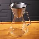 Presentación de la Cafetera por goteo Brasil con filtro de acero inoxidable Trendglas Jena sobre la encimera