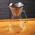 Presentación de la Cafetera por goteo Brasil con filtro de acero inoxidable Trendglas Jena sobre la encimera