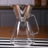 Filtro de acero 304 sobre la jarra de borosilicato que compone la cafetera pour over Brasil de Trendglas Jena
