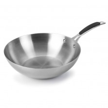 Wok Trimetal de Lacor de acero inoxidable 18/10