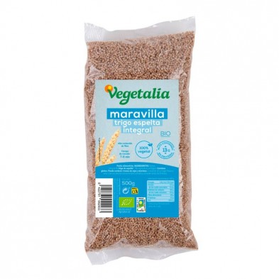 Paquete de 500 g de maravilla de espelta integral de la marca Vegetalia en Ecológico