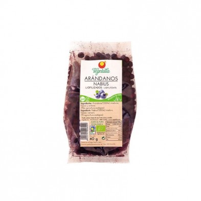 Envase de arándanos liofilizados de Vegetalia de 40 g Envase de arándanos liofilizados de Vegetalia de 40 g