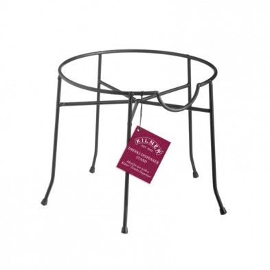 Soporte redondo para dispensador de bebidas Kilner de metal color negro