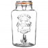 Dispensador de bebidas redondo clip top 8L Kilner con grifo de polipropileno y tapa de vidrio