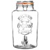 Dispensador de bebidas redondo clip top 8L Kilner con grifo de polipropileno y tapa de vidrio