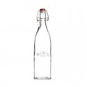 Botella de vidrio con cierre clip top cuadrada de 1 litro de la marca Kilner