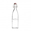 Botella de vidrio clip top cuadrada 1L Kilner