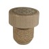 Tapón de madera de garrafa de vidrio de Murano de 2 litros