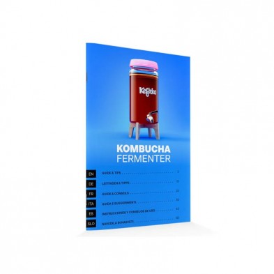 Manual o guía de uso del Fermentador Kefirko de 4L multi idiomas