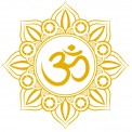 Adhesivo mandala OM 11,5 cm