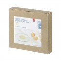 Packaging del Posavasos con flor de la vida en oro 24K Nature's Design