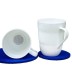 Detalle interior y vista frontal de la taza de porcelana Shinno de Natures Design