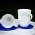 Taza Porcelana Shinno Nature's Design diseño de la flor de la vida en el interior y de su diseño frontal con su asa