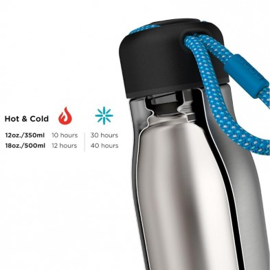 Botella termo ZOKU Acero especificaciones de conservación de la temperatura